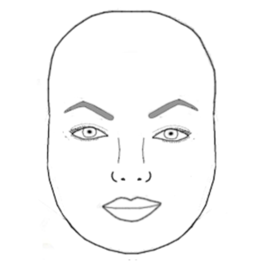 round face chubby face eyebrow shapes